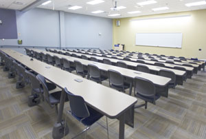 Conference Center Sloped Classroom Setup
