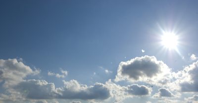 blue sky white clouds