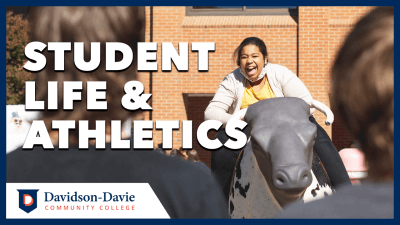 Text reads: "Student Life & Athletics)
