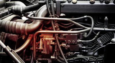 Engine up close