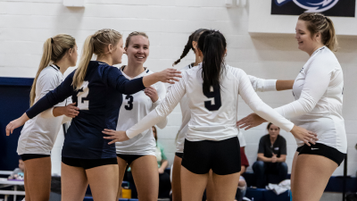 Davidson-Davie Women's Volleyball Team Huddle