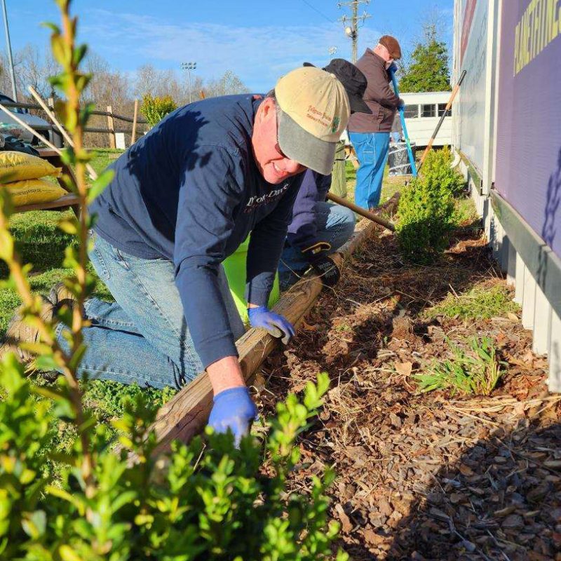 Volunteers tackled landscaping projects at the Salvation Army Boys & Girls Clubs of Davidson County