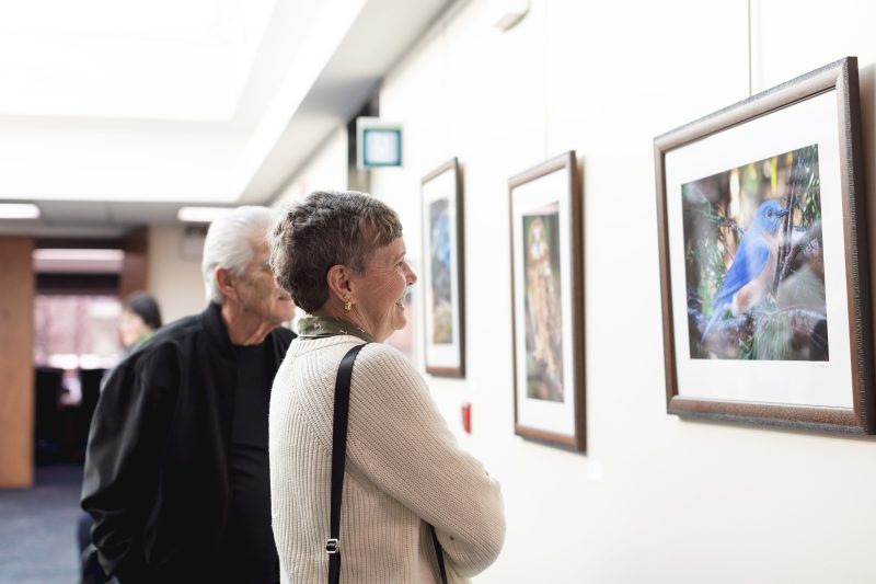 Artist Marion Adams at Art Show Reception