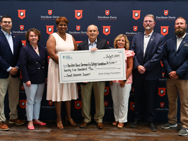 Duke Energy Foundation selects Davidson-Davie to receive $25,000 in funding to support small business growth