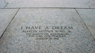 Spot commemorating the location of Martin Luther King's "I Have a Dream" Speech