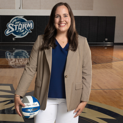 2025 Storm volleyball coach Emma Carter.