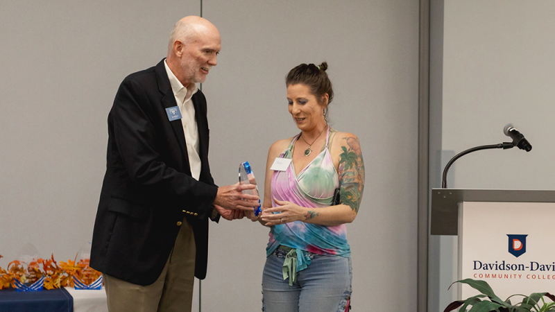 The Funk! Creative Community Center owner, Joylyn Howell, receives award.