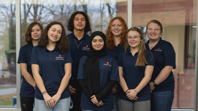 Davidson-Davie Student Ambassador members.
