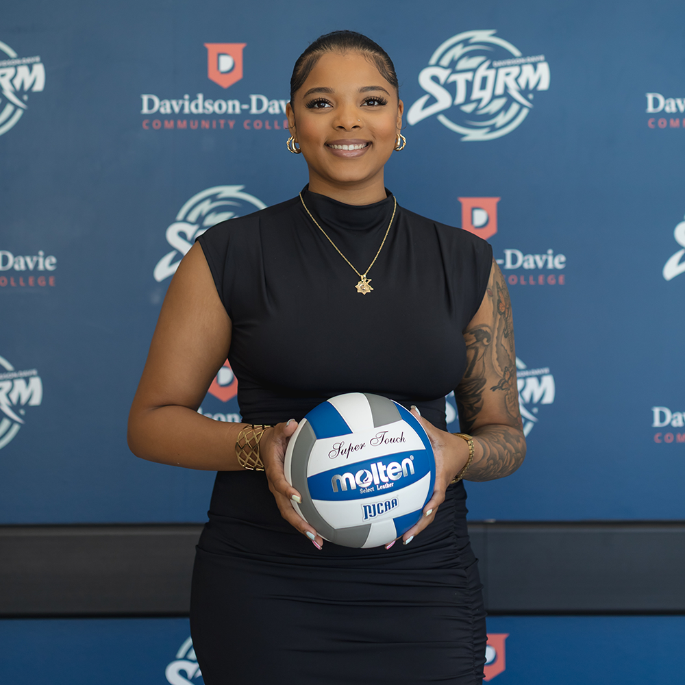 Makayla Whitfield, Davidson-Davie Community College's Head Women's Volleyball Coach.